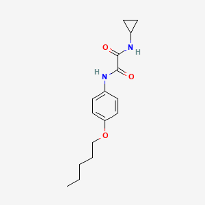 molecular formula C16H22N2O3 B11522019 N-cyclopropyl-N'-[4-(pentyloxy)phenyl]ethanediamide 