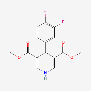 molecular formula C15H13F2NO4 B11522256 Dimethyl 4-(3,4-difluorophenyl)-1,4-dihydropyridine-3,5-dicarboxylate 