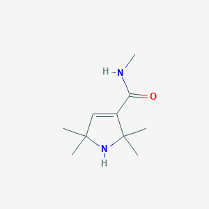 molecular formula C10H18N2O B11522412 N,2,2,5,5-pentamethyl-2,5-dihydro-1H-pyrrole-3-carboxamide 