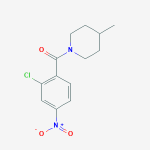 molecular formula C13H15ClN2O3 B11522573 1-(2-Chloro-4-nitrobenzoyl)-4-methylpiperidine CAS No. 282104-35-2