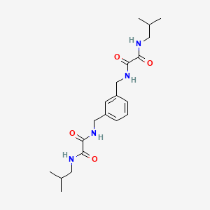 molecular formula C20H30N4O4 B11522619 N~1~,N~1~'-(benzene-1,3-diyldimethanediyl)bis[N~2~-(2-methylpropyl)ethanediamide] 