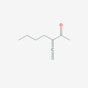 molecular formula C9H14O B011523 3-Ethenylidene-2-heptanone CAS No. 104550-70-1