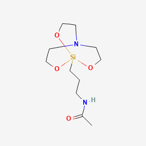 molecular formula C11H22N2O4Si B11523140 N-[3-(2,8,9-trioxa-5-aza-1-silabicyclo[3.3.3]undec-1-yl)propyl]acetamide 