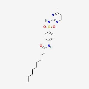 molecular formula C21H30N4O3S B11523490 N-{4-[(4-methylpyrimidin-2-yl)sulfamoyl]phenyl}decanamide 