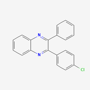 molecular formula C20H13ClN2 B11523725 2-(4-Chlorophenyl)-3-phenylquinoxaline 