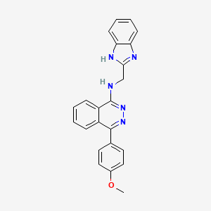 molecular formula C23H19N5O B11523908 N-(1H-benzimidazol-2-ylmethyl)-4-(4-methoxyphenyl)phthalazin-1-amine 