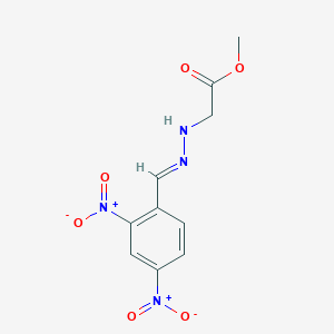 molecular formula C10H10N4O6 B11524139 Acetic acid, 2-(2,4-dinitrobenzylidenhydrazino)-, methyl ester 
