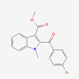 molecular formula C18H14BrNO3 B11524668 methyl 2-(4-bromobenzoyl)-1-methyl-1H-indole-3-carboxylate 