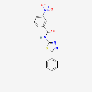 molecular formula C19H18N4O3S B11525481 N-[5-(4-tert-butylphenyl)-1,3,4-thiadiazol-2-yl]-3-nitrobenzamide 