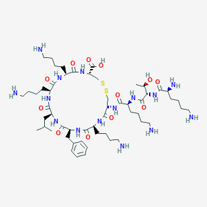 molecular formula C55H97N15O12S2 B115257 Endotoxin inhibitor 