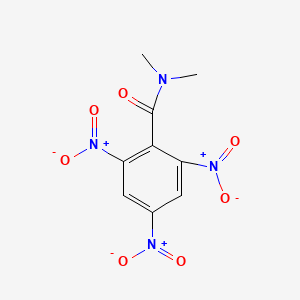 molecular formula C9H8N4O7 B11525793 N,N-Dimethyl-2,4,6-trinitrobenzamide 