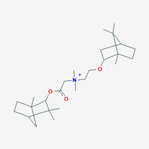 molecular formula C26H46NO3+ B11525801 N,N-dimethyl-2-oxo-2-[(1,3,3-trimethylbicyclo[2.2.1]hept-2-yl)oxy]-N-{2-[(1,7,7-trimethylbicyclo[2.2.1]hept-2-yl)oxy]ethyl}ethanaminium 