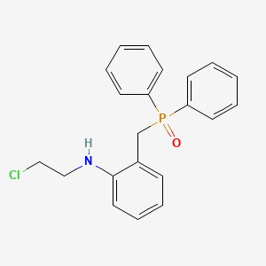 molecular formula C21H21ClNOP B11525845 N-(2-chloroethyl)-2-[(diphenylphosphoryl)methyl]aniline 