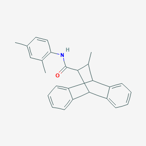 molecular formula C26H25NO B11525848 N-(2,4-dimethylphenyl)-12-methyl-9,10-dihydro-9,10-ethanoanthracene-11-carboxamide 