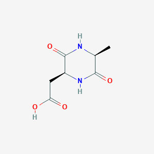 molecular formula C7H10N2O4 B011526 Aspartyl-alanyl-diketopiperazine CAS No. 110954-19-3