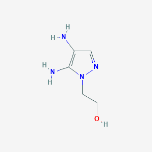 molecular formula C5H10N4O B115262 4,5-DIAMINO-1-(2-HYDROXYETHYL)PYRAZOLE CAS No. 155601-17-5