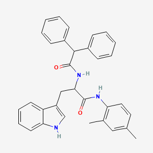 molecular formula C33H31N3O2 B11526319 N-(2,4-dimethylphenyl)-Nalpha-(diphenylacetyl)tryptophanamide 