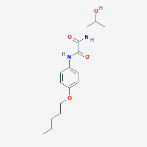 molecular formula C16H24N2O4 B11526403 N-(2-hydroxypropyl)-N'-[4-(pentyloxy)phenyl]ethanediamide 