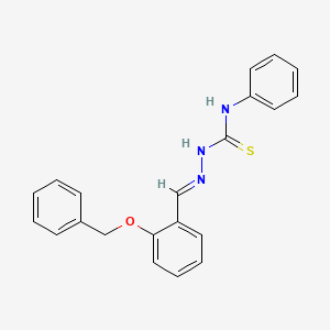 molecular formula C21H19N3OS B11526719 2-(Benzyloxy)benzaldehyde N-phenylthiosemicarbazone CAS No. 312517-69-4