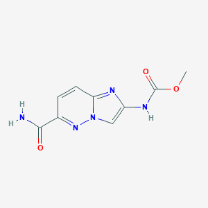Methyl N-(6-carbamoylimidazo[1,2-b]pyridazin-2-yl)carbamate