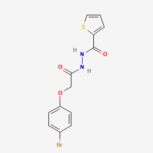 molecular formula C13H11BrN2O3S B11526989 N'-[2-(4-bromophenoxy)acetyl]thiophene-2-carbohydrazide 