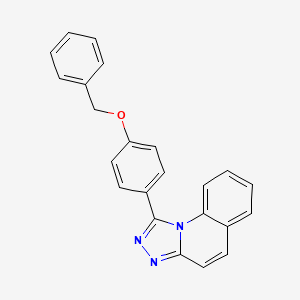 molecular formula C23H17N3O B11527028 1-[4-(Benzyloxy)phenyl][1,2,4]triazolo[4,3-a]quinoline 
