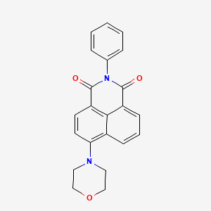 molecular formula C22H18N2O3 B11527231 6-morpholino-2-phenyl-1H-benzo[de]isoquinoline-1,3(2H)-dione 