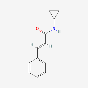 molecular formula C12H13NO B11527427 (2E)-N-cyclopropyl-3-phenylprop-2-enamide CAS No. 59831-96-8