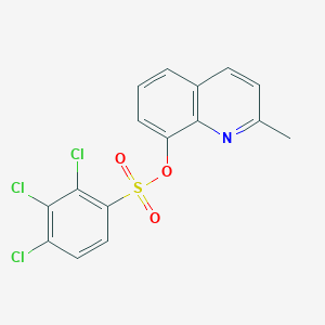 molecular formula C16H10Cl3NO3S B11527585 2-Methyl-8-quinolyl 2,3,4-trichlorobenzenesulfonate 