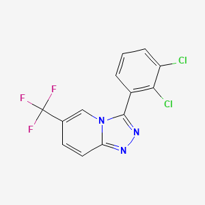 molecular formula C13H6Cl2F3N3 B11527671 3-(2,3-Dichlorophenyl)-6-(trifluoromethyl)[1,2,4]triazolo[4,3-a]pyridine CAS No. 5954-56-3