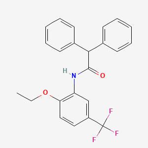 molecular formula C23H20F3NO2 B11527769 N-[2-ethoxy-5-(trifluoromethyl)phenyl]-2,2-diphenylacetamide 