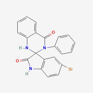 molecular formula C21H14BrN3O2 B11527901 5-bromo-3'-phenylspiro[1H-indole-3,2'-1H-quinazoline]-2,4'-dione 