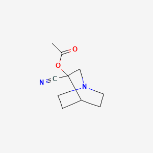 molecular formula C10H14N2O2 B11527976 3-Cyanoquinuclidin-3-yl acetate 