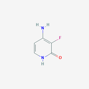 molecular formula C5H5FN2O B011528 4-Amino-3-fluoropyridin-2(1H)-one CAS No. 105252-97-9