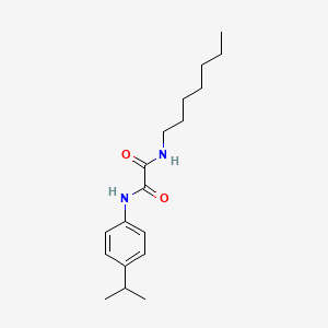 molecular formula C18H28N2O2 B11528050 N-heptyl-N'-[4-(propan-2-yl)phenyl]ethanediamide 