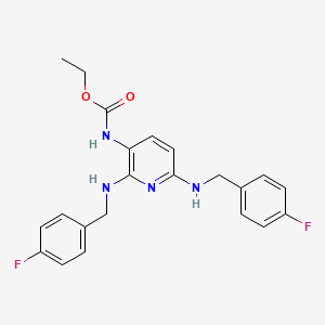 molecular formula C₂₂H₂₃ClF₂N₄O₂ B1152851 Ethyl 2,6-bis(4-fluorobenzylamino)-pyridin-3-carbamate 
