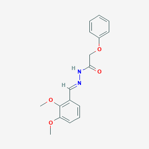 molecular formula C17H18N2O4 B11528736 N'-[(E)-(2,3-dimethoxyphenyl)methylidene]-2-phenoxyacetohydrazide 