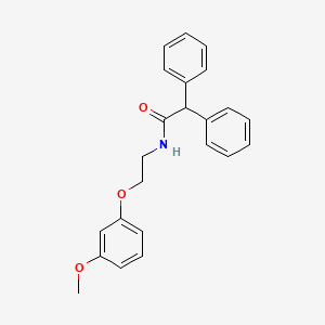 molecular formula C23H23NO3 B11529254 N-[2-(3-methoxyphenoxy)ethyl]-2,2-diphenylacetamide CAS No. 5923-34-2