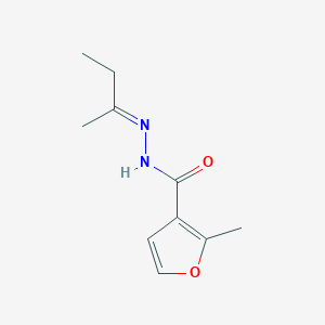 molecular formula C10H14N2O2 B11529681 N'-[(2E)-butan-2-ylidene]-2-methylfuran-3-carbohydrazide 