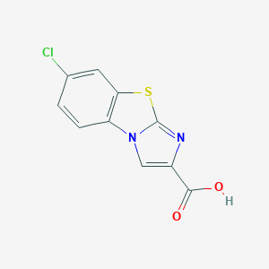 molecular formula C10H5ClN2O2S B115297 6-Chloroimidazo[2,1-b][1,3]benzothiazole-2-carboxylic acid CAS No. 149210-29-7