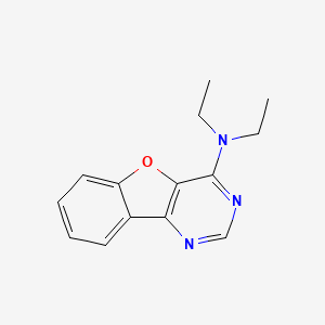molecular formula C14H15N3O B11530044 N,N-diethyl[1]benzofuro[3,2-d]pyrimidin-4-amine 