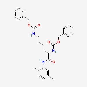 molecular formula C30H35N3O5 B11530194 N~2~,N~6~-bis[(benzyloxy)carbonyl]-N-(2,5-dimethylphenyl)lysinamide 