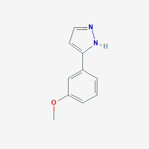 molecular formula C10H10N2O B115304 3-(3-Methoxyphenyl)-1H-Pyrazole CAS No. 144026-74-4