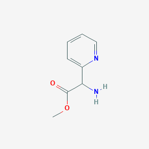 molecular formula C8H10N2O2 B115305 Methyl 2-amino-2-(pyridin-2-YL)acetate CAS No. 154410-83-0