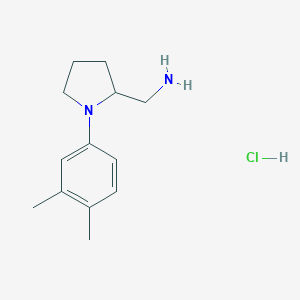 (+-)-1-(3,4-Dimethylphenyl)-2-pyrrolidinemethanamine monohydrochloride