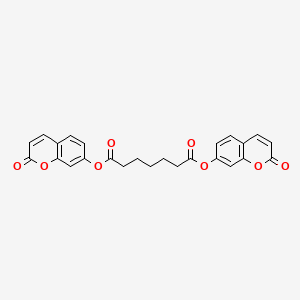 molecular formula C25H20O8 B11531008 bis(2-oxo-2H-chromen-7-yl) heptanedioate CAS No. 37783-19-0