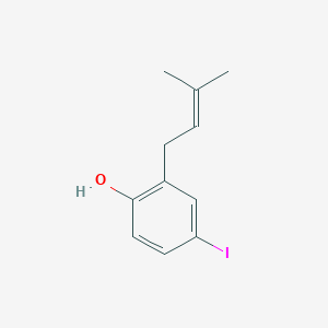4-Iodo-2-(3-methylbut-2-en-1-yl)phenol