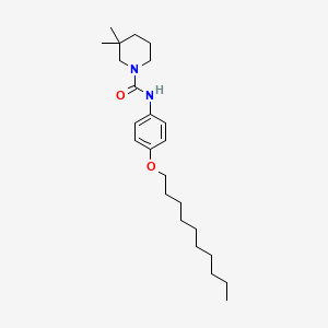 molecular formula C24H40N2O2 B11531467 N-[4-(decyloxy)phenyl]-3,3-dimethylpiperidine-1-carboxamide 