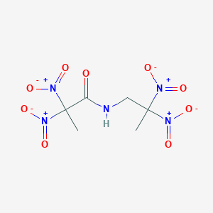 molecular formula C6H9N5O9 B11531601 N-(2,2-dinitropropyl)-2,2-dinitropropanamide 