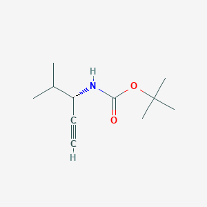 molecular formula C11H19NO2 B115322 tert-Butyl (S)-(4-methylpent-1-yn-3-yl)carbamate CAS No. 143327-78-0